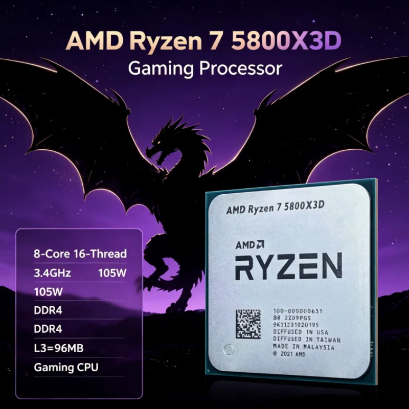 AMD R7 5800X3D 96 MB 8-Core 16 - Amd Cpu Ryzen 7 review and price