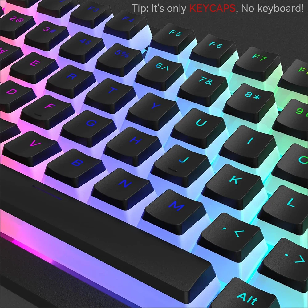 New Pudding PBT Keycaps 129 Ke - Keyboard Gaming Blue Switch review and price