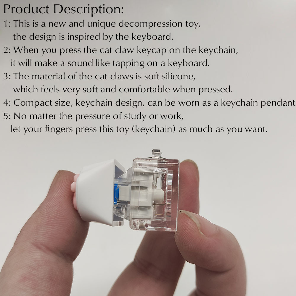 Cute Cat Claw Key Chain Key Ri - Gaming Keyboard Test review and price