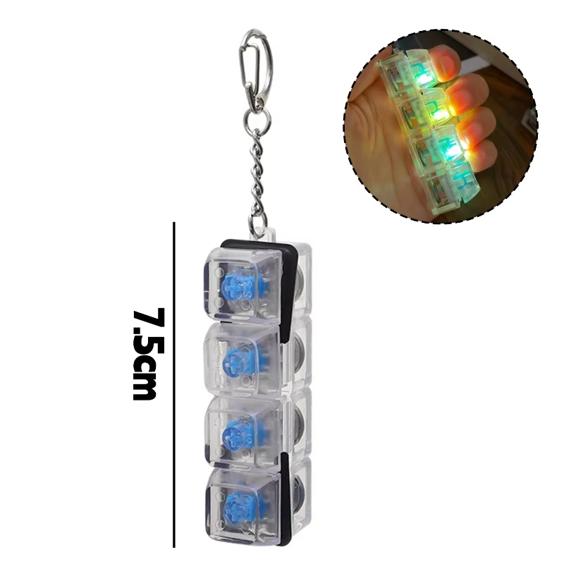 Light Up 4 Keys LED Finger Key - Gaming Keyboard Test review and price