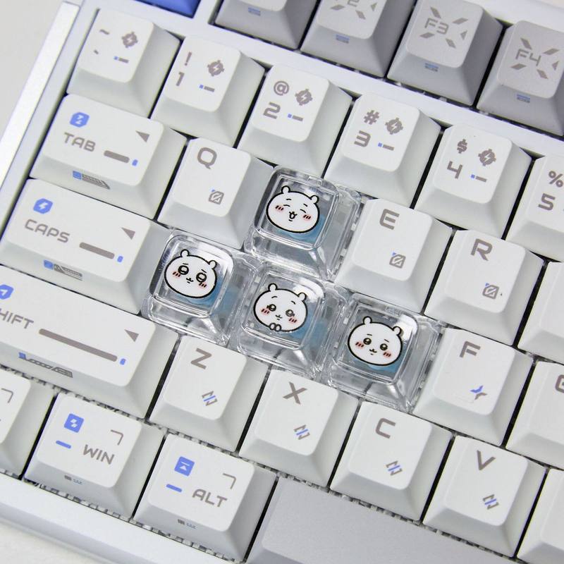 Chiikawa 4 Pcs Handmade Transp - Gaming Keyboard Nearby review and price