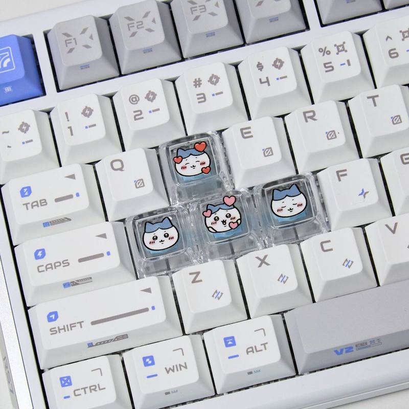 Chiikawa 4 Pcs Handmade Transp - Gaming Keyboard Nearby review and price