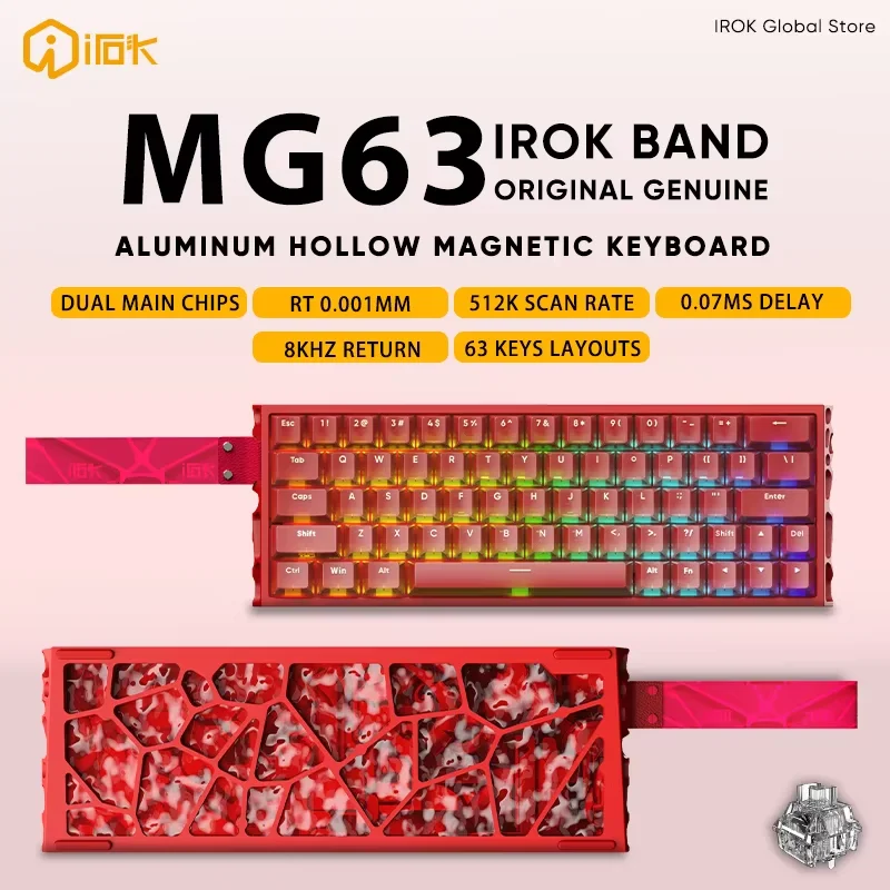 IROK MG63 Dual-core 63 Keys Ma - Gaming Keyboard Hot Swappable review and price