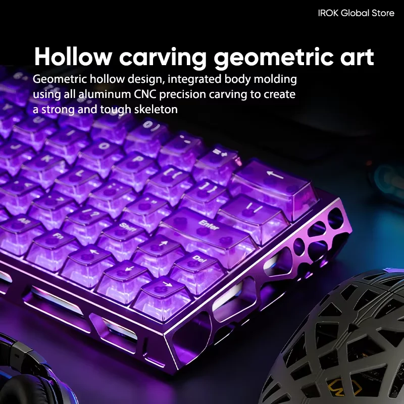 IROK MG63 Dual-core 63 Keys Ma - Gaming Keyboard Hot Swappable review and price